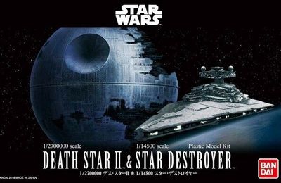 Bandai 1/2700000 Star Wars Death Star II &amp; 1/14500 Star Destroyer 5063852