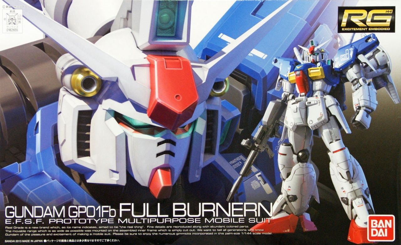 Bandai 1/144 RG #13 Gundam GP01Fb Full Burnern E.F.S.F. Prototype Multipurpose Mobile Suit 5061825