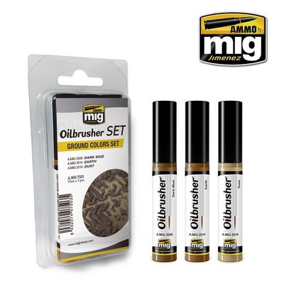 AMMO by Mig  Oilbrusher Ground Colors Set 7503