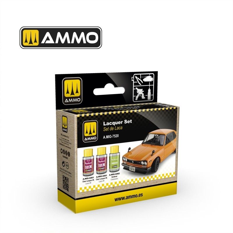AMMO by Mig  Cobra Motor Paint Lacquer Set - Clear 2K 7520
