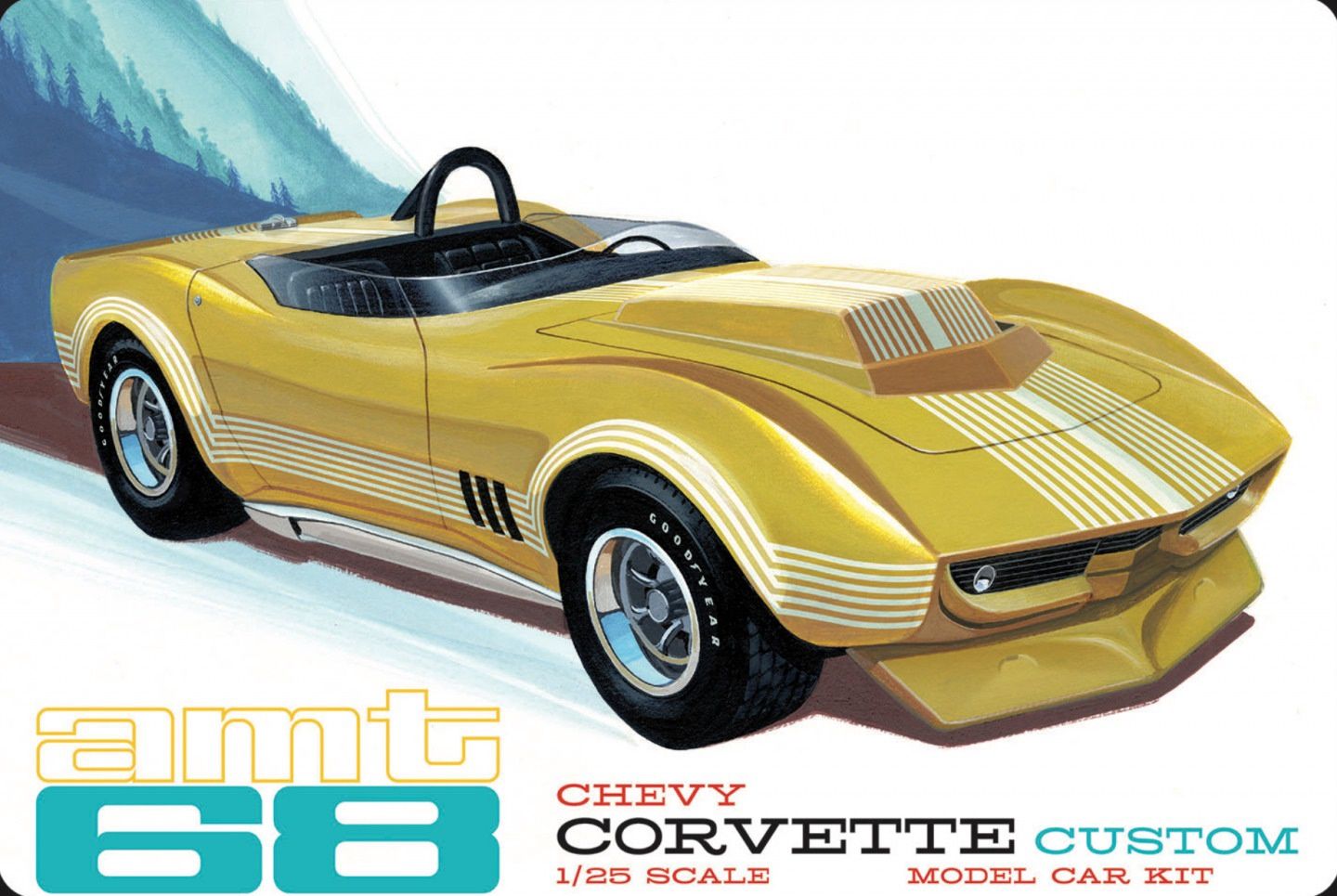 AMT 1/25 1968 Chevy Corvette Custom 1236
