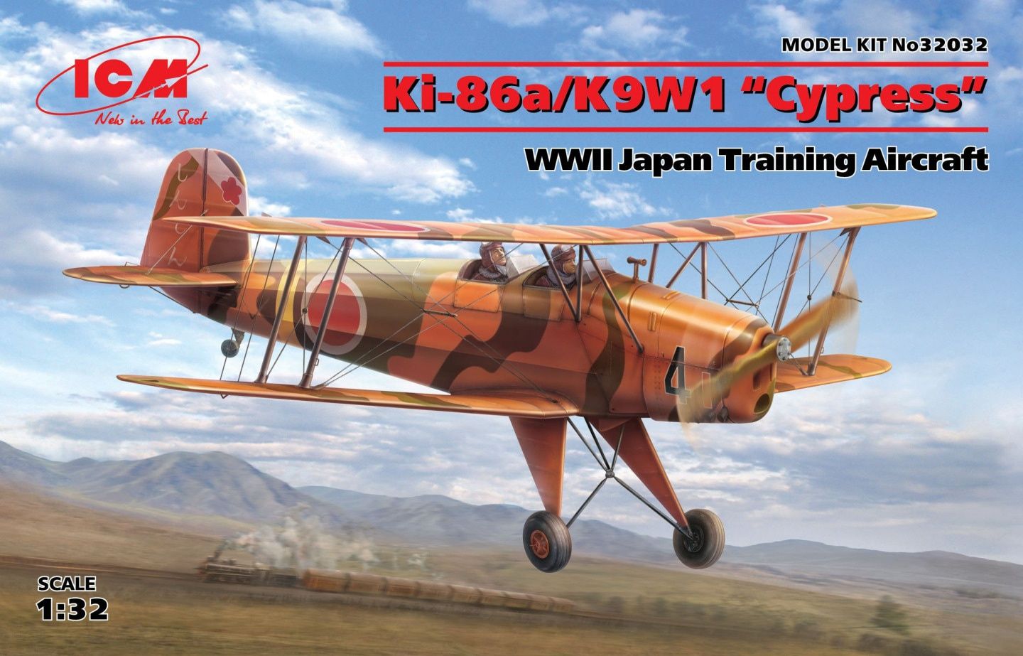 ICM 1/32 Ki-86a/K9W1 &quot;Cypress&quot; WWII Japan Training Aircraft 32032
