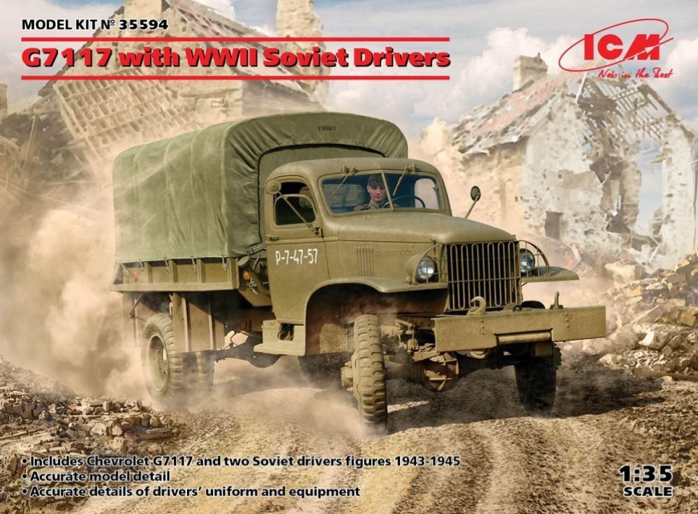 ICM 1/35 G7117 with WWII Soviet Drivers 35594