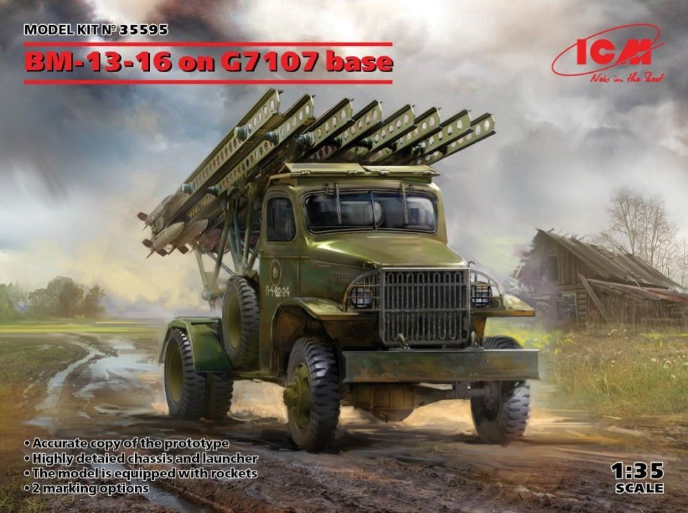 ICM 1/35 BM-13-16 on G7107 base 35595