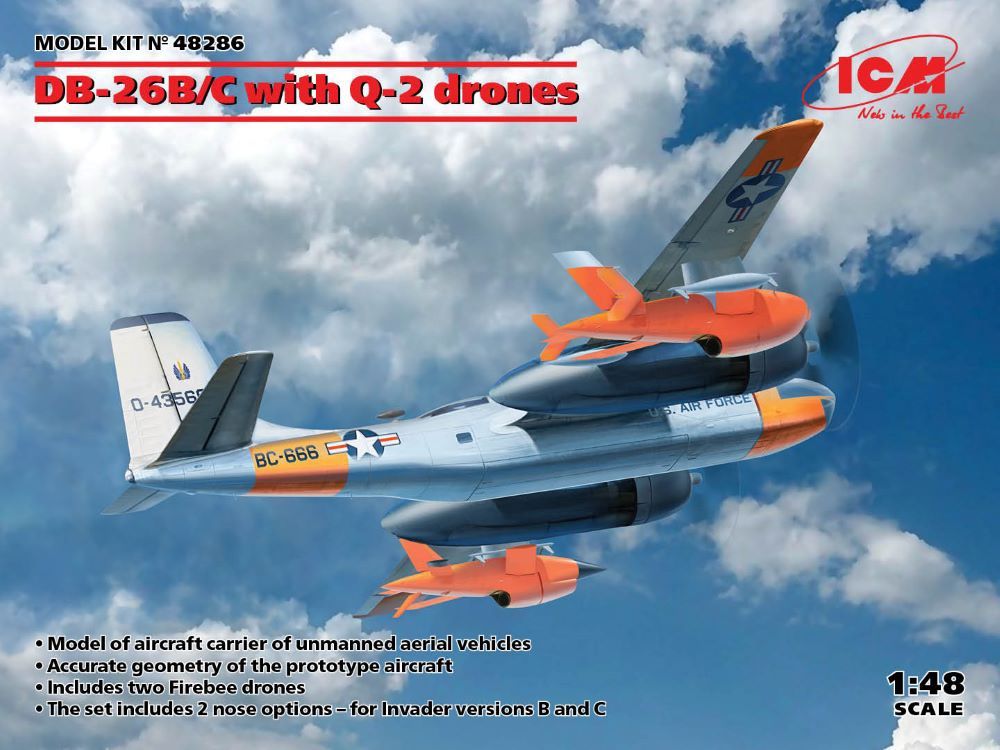 ICM 1/48 DB-26B/C with Q-2 drones 48286
