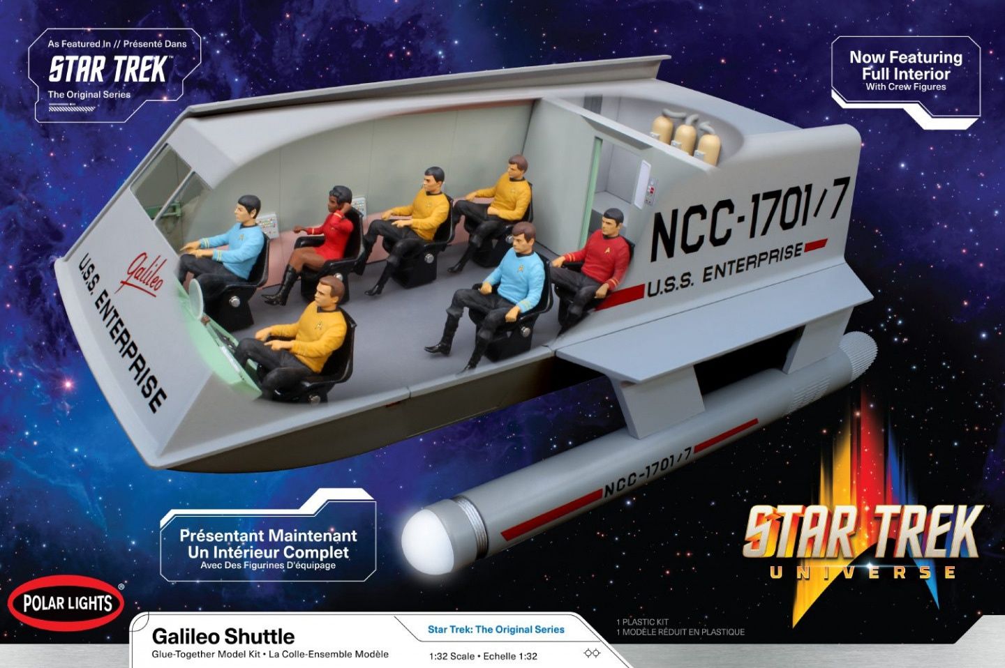 Polar Lights 1/32 Star Trek Galileo Shuttlecraft with full interior POL995