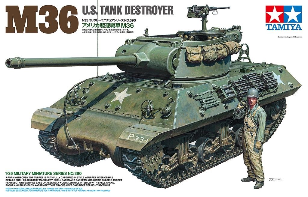 Tamiya 1/35 M36 U.S. Tank Destroyer 35390