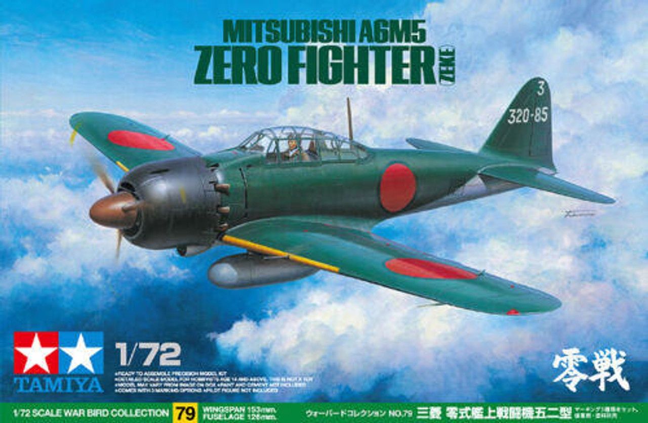 Tamiya 1/72 Mitsubishi A6M5 Zero Fighter (Zeke) 60779