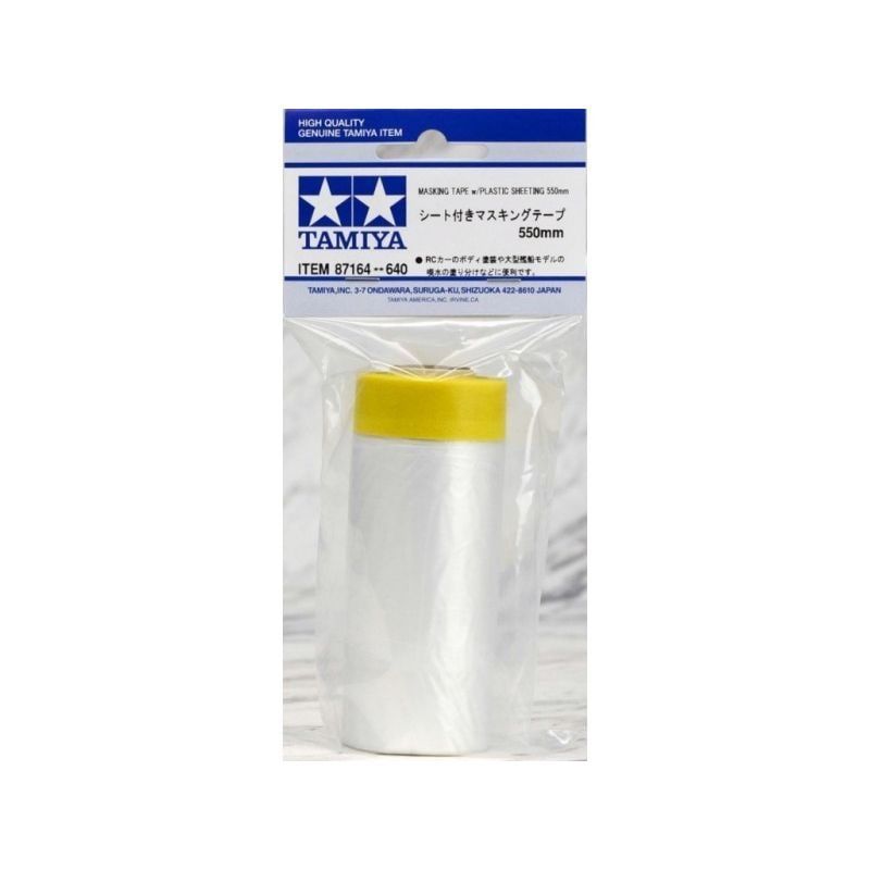Tamiya Masking Tape w/Plastic Sheeting 550mm 87164