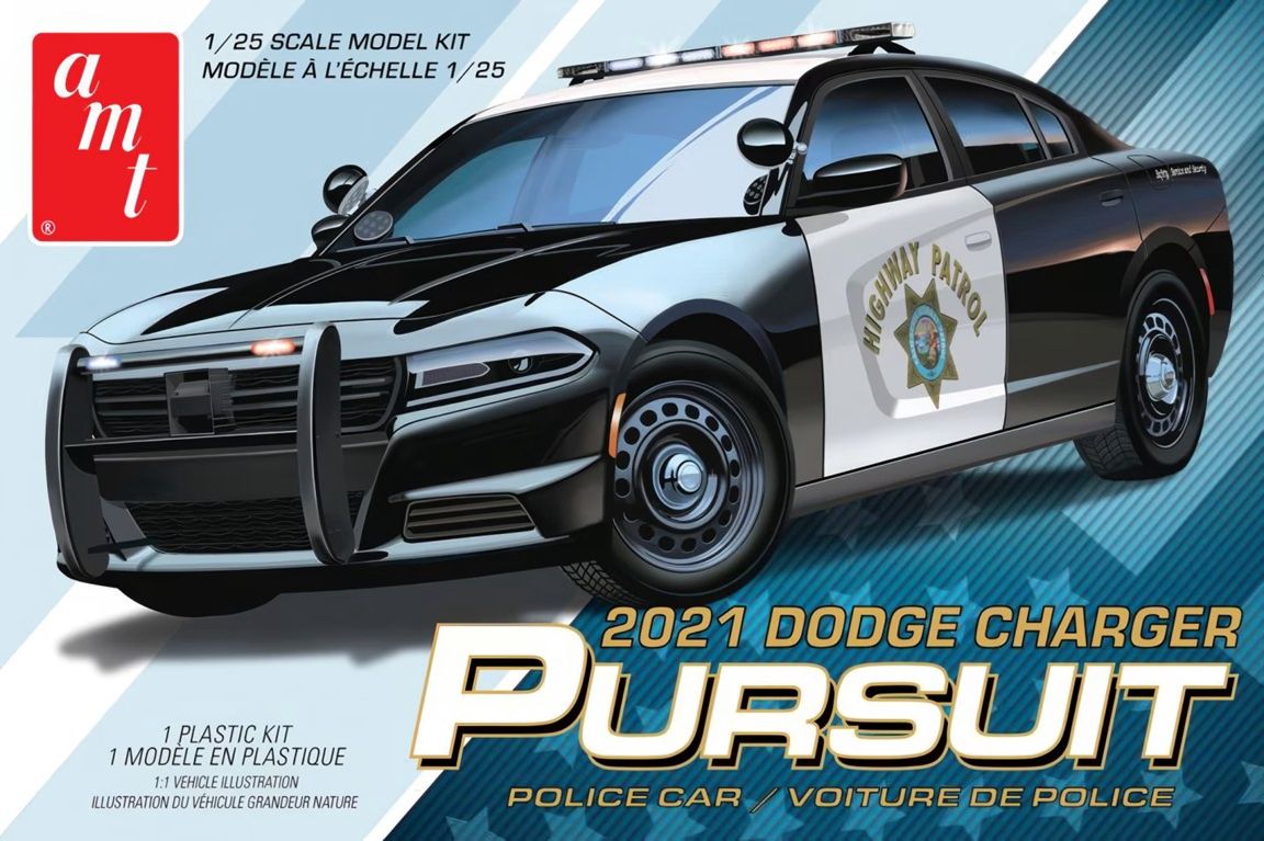 AMT 1/25 2021 Dodge Charger Police Pursuit 1324