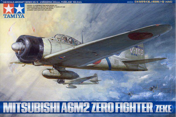 Tamiya 1/48 Mitsubishi A6M2 Zero Fighter (Zeke) 61016