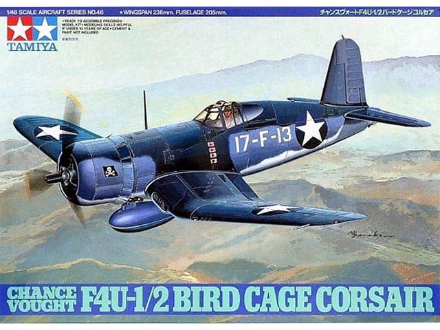 Tamiya 1/48 Chance Vought F4U-1/2 Bird Cage Corsair 61046