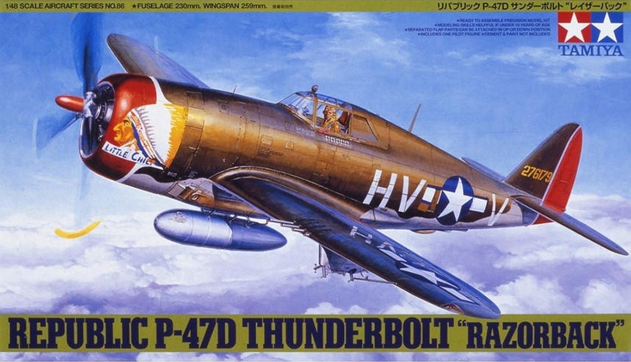 Tamiya 1/48 Republic P-47D Thunderbolt &quot;Razorback&quot; 61086