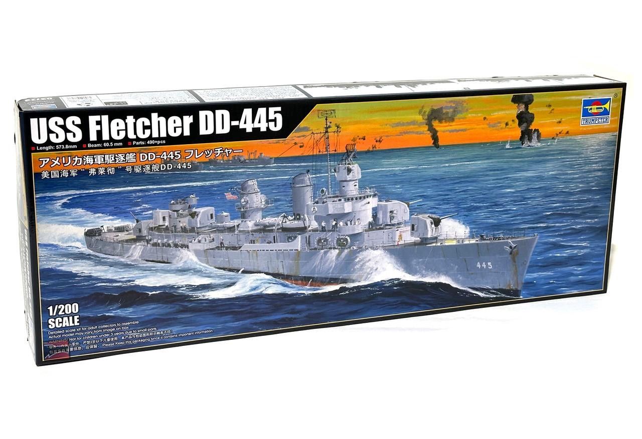 Trumpeter 1/200 USS Fletcher DD-445 Destroyer 3723