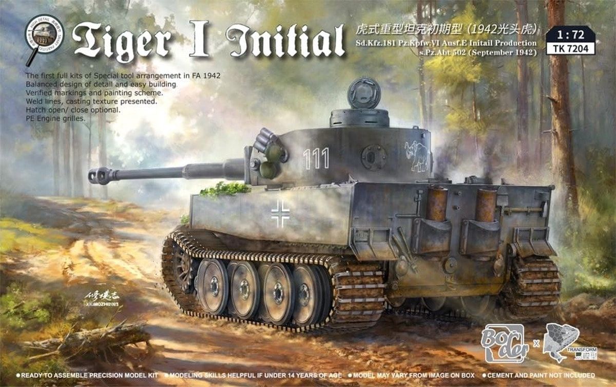 Border 1/72 Tiger I Initial Sd.Kfz.181 Pz.Kpfw.VI Ausf.E TK7204