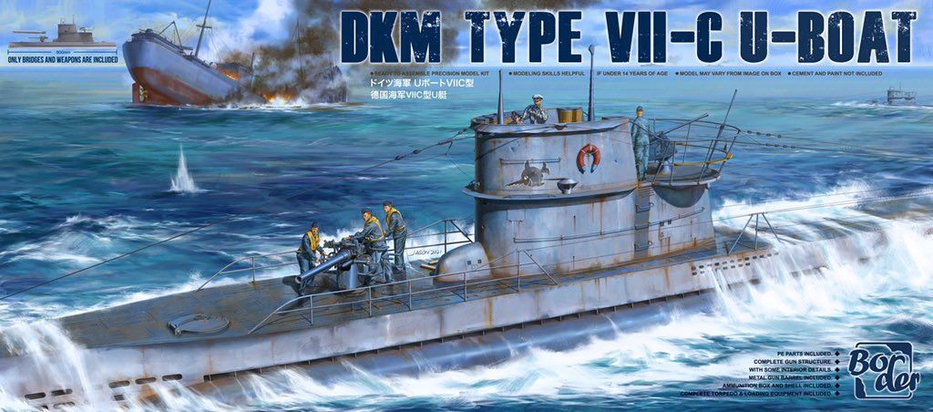 Border 1/35 DKM Type VII-C U-Boat Bridge Section BS001