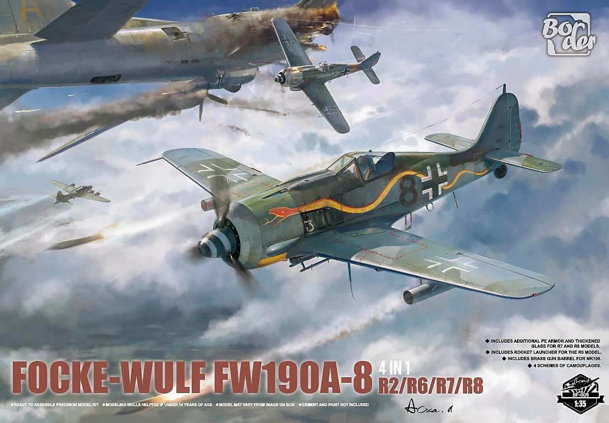 Border 1/35 Focke-Wulf Fw190A-8R2/R6/R7/R8 (4in1) BF009