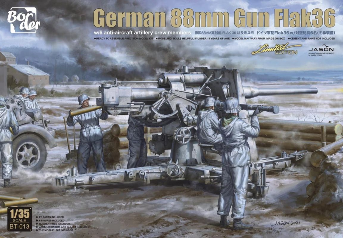 Border 1/35 German 88mm Gun Flak36 BT013