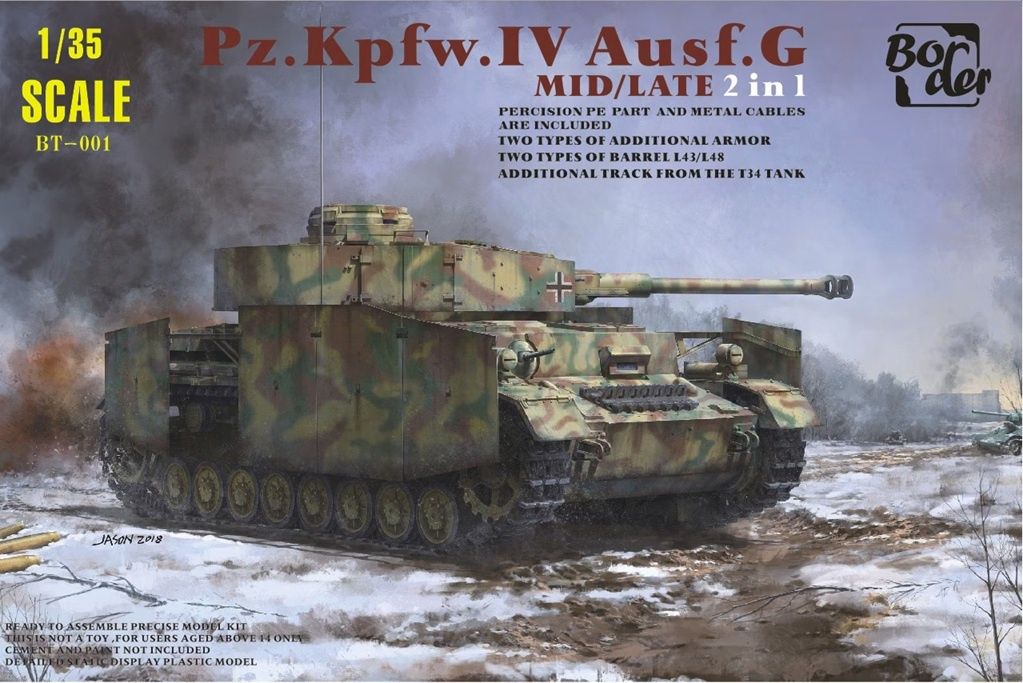 Border 1/35 Panzer Pz.Kpfw.IV Ausf.G Mid/Late (2in1) BT001