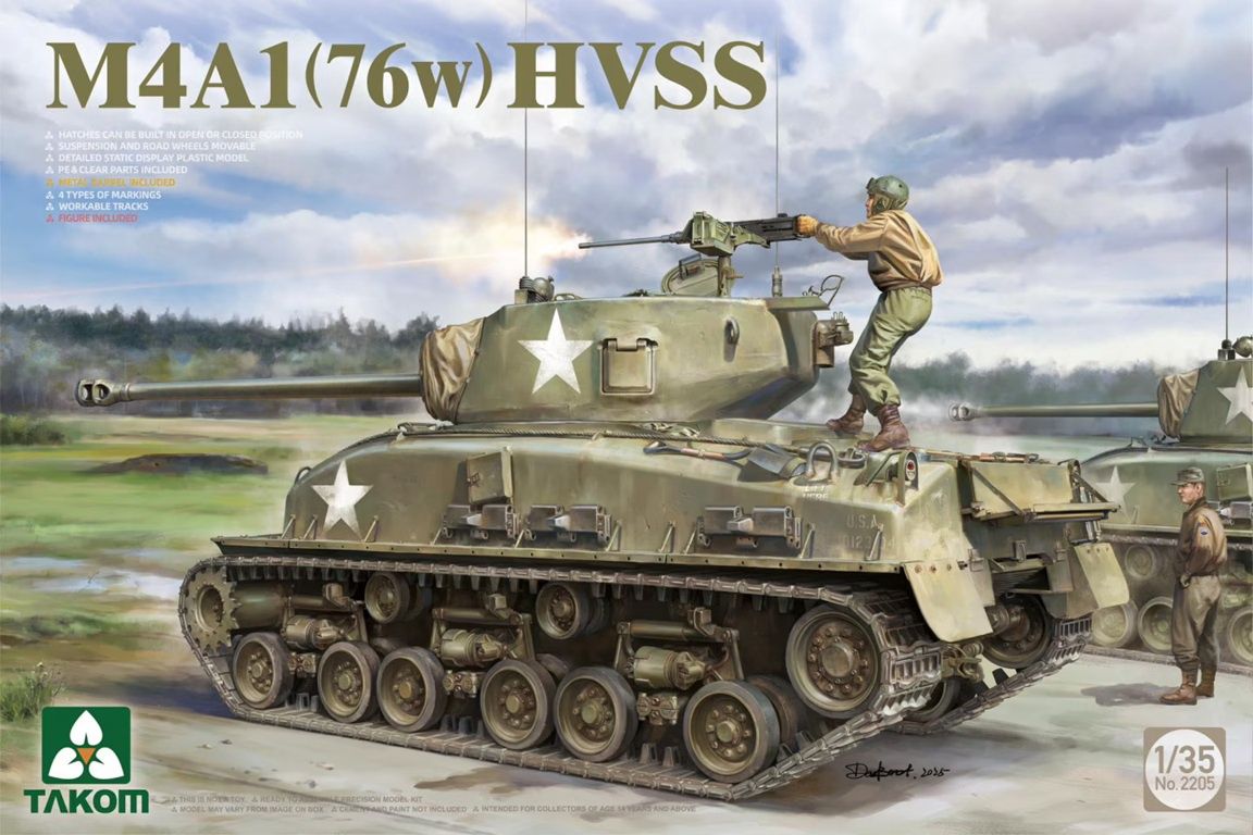 Takom 1/35 M4A1 76(w) HVSS 2205
