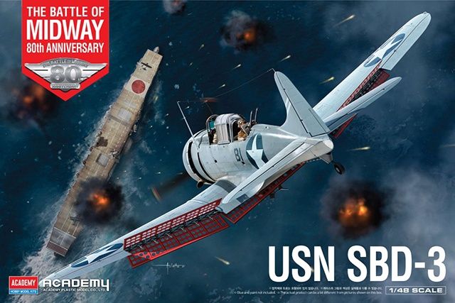 Academy 1/48 USN SBD-3 &quot;Battle of Midway&quot; ACY12345