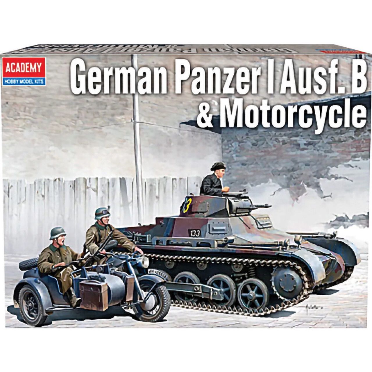 Academy 1/35 German Panzer I Ausf. B &amp; Motorcycle ACY13556