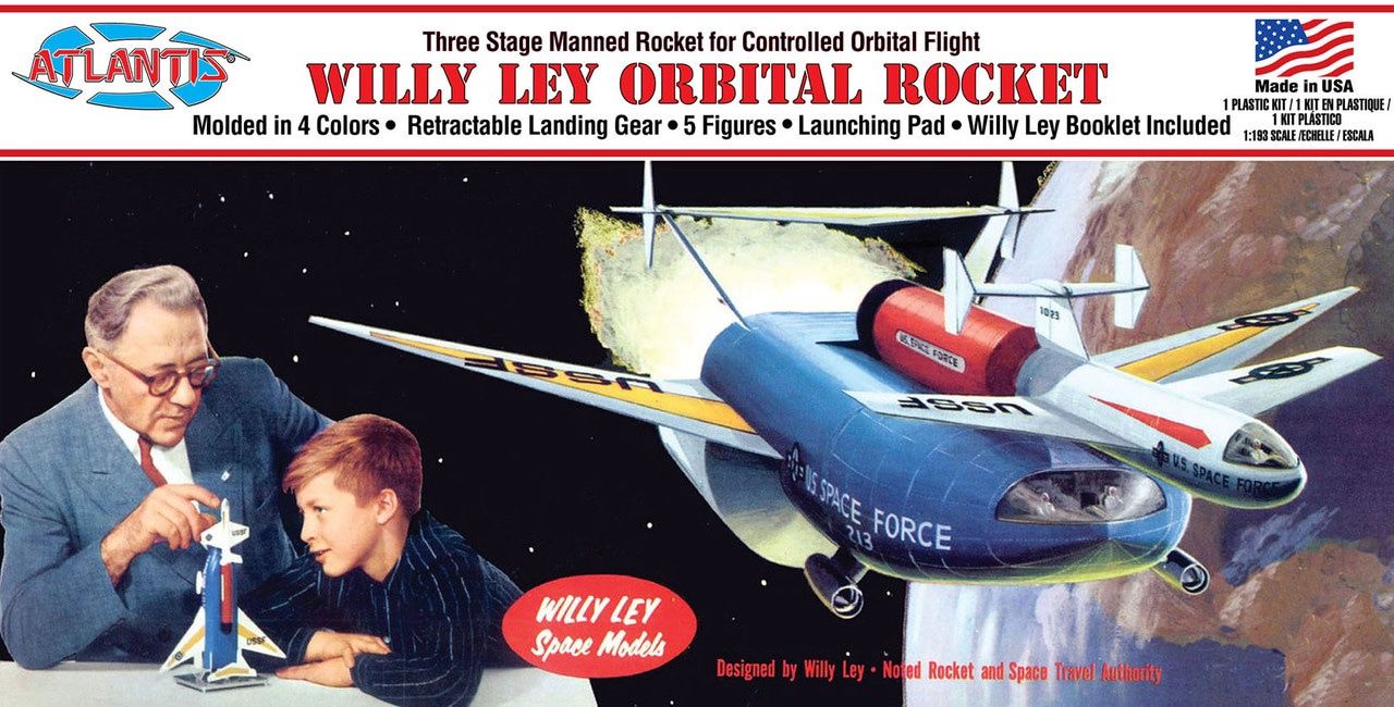 Atlantis 1/192 Space Force Willy Ley Orbital Rocket 46