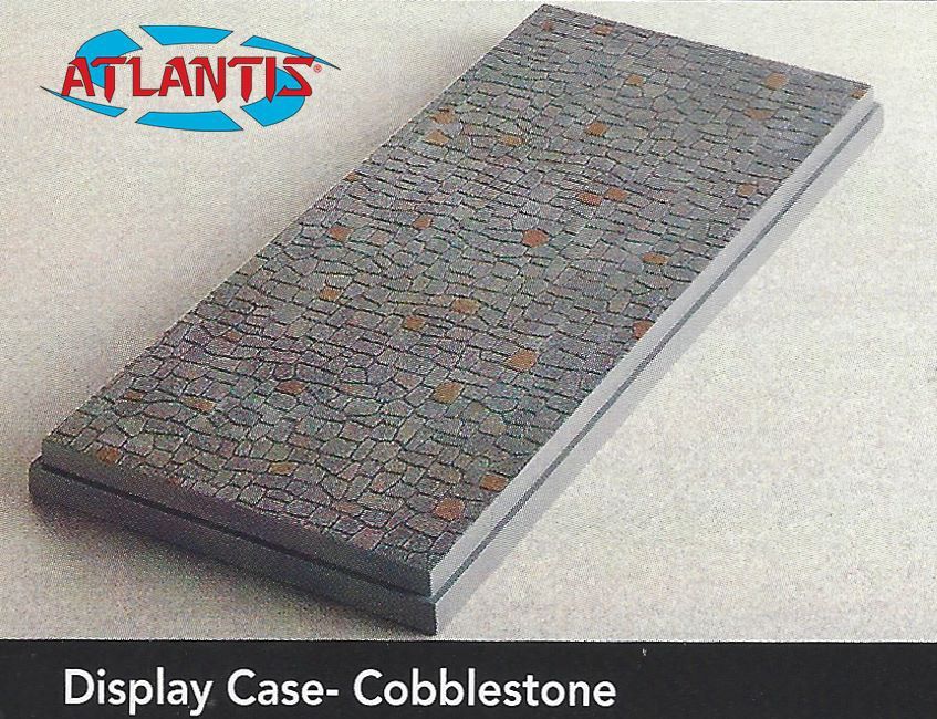 Atlantis 1/24 Auto Display Case w/Cobblestone Surface Base 1014