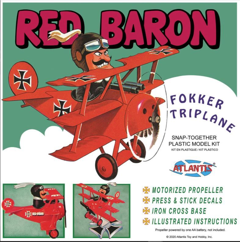 Atlantis  Red Baron Fokker Triplane Snap Kit 5903