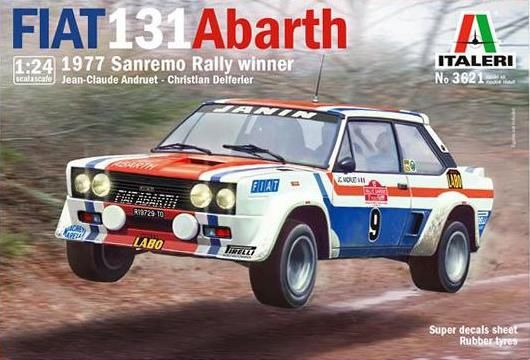 Italeri 1/24 Fiat 131 Abarth 1977 Sanremo Rally winner 3621