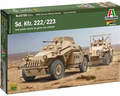Italeri 1/56 Sd.Kfz.222 / Sd.Kfz.223 15769