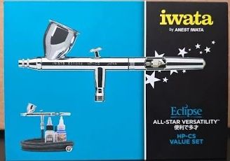 Iwata Eclipse HP-CS Gravity Feed Dual Action Airbrush Bonus Value Set