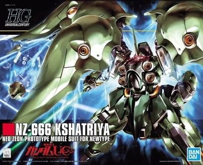 Bandai 1/144 HG #99 NZ-666 Kshatriya Neo Zeon Prototype Mobile Suit for New Type 5058263