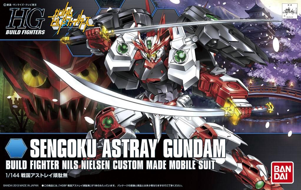 Bandai 1/144 HG Build Fighters #007 Sengoku Astray Gundam Nils Nielsen Custom Made Mobile Suit 5057719