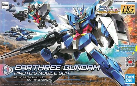 Bandai 1/144 HG Build Divers:R #01 Earthree Gundam &#39;Gundam Build Divers RE:Rise&#39; 5058202