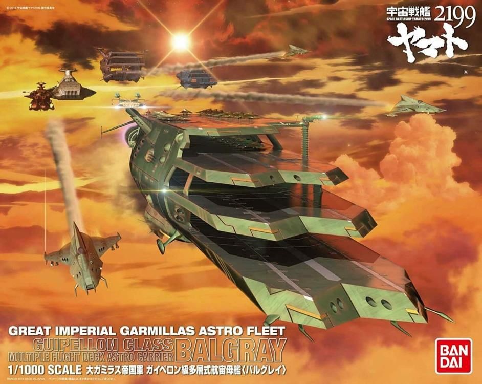 Bandai 1/1000 Star Blazers Guipellon-Class Multiple Flight Deck Astro Carrier Balgray &quot;Yamato 2199&quot; 5067208