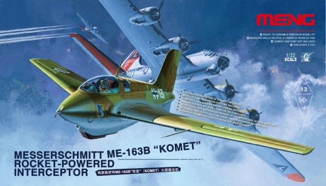 Meng 1/32 Messerschmitt Me-163B "Komet" Rocket-Powered Interceptor QS-001