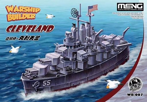 Meng Egg Warship Builder USS Cleveland WB-007