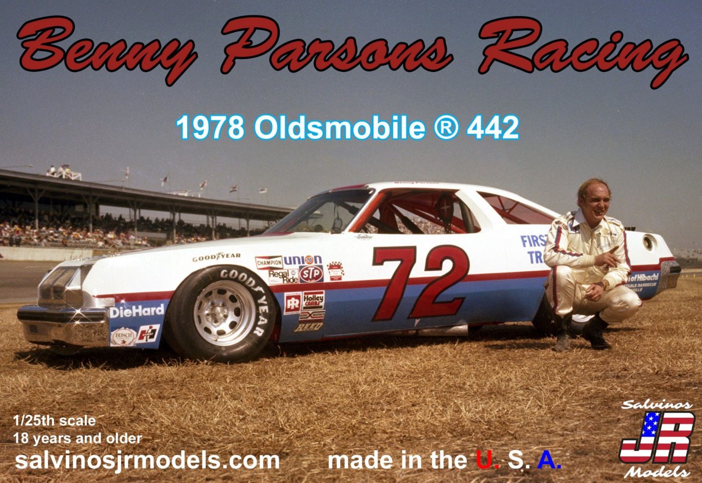 Salvinos JR 1/25 1978 Oldsmobile 442 Benny Parsons Racing BPO1978D