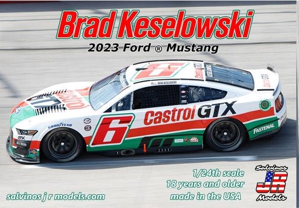Salvinos JR 1/25 2023 Ford Mustang Brad Keselowski Castrol RFF2023BKDA