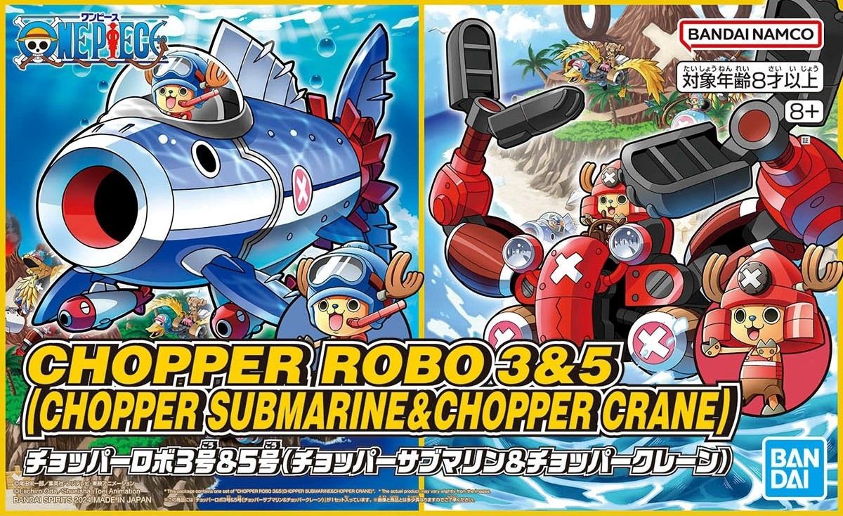 Bandai One Piece One Piece Chopper Robo 3 &amp; 5 (Chopper Submarine &amp; Chopper Crane) 5067444