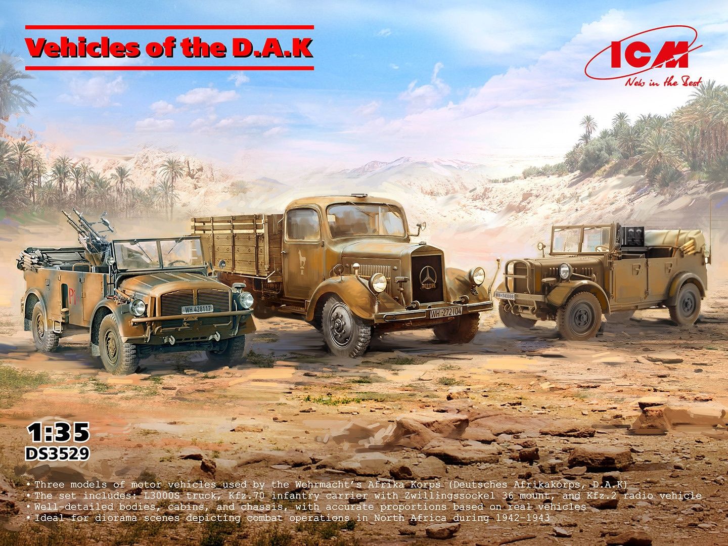 ICM 1/35 Vehicles of the D.A.K DS3529