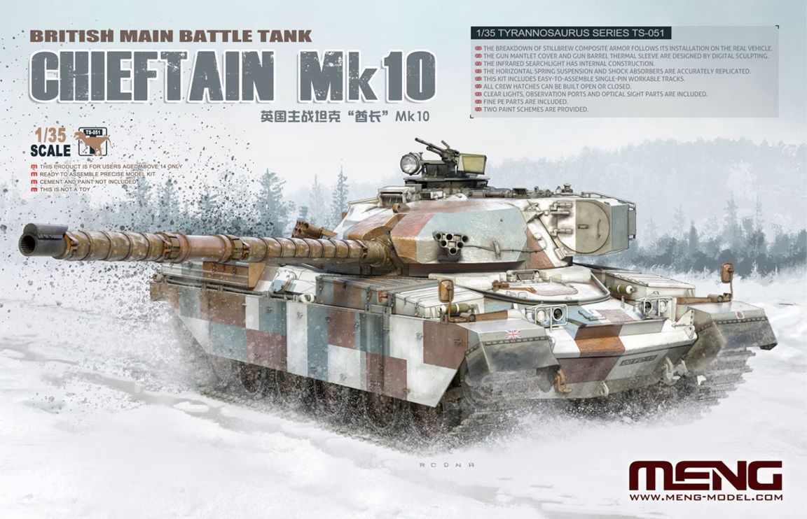 Meng 1/35 Chieftain Mk.10 British Main Battle Tank TS-051