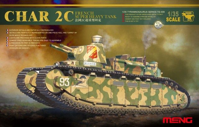 Meng 1/35 Char 2C French Super Heavy Tank TS-009