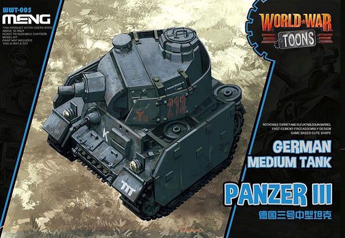 Meng Egg World War Toons Panzer III German Medium Tank WWT-005