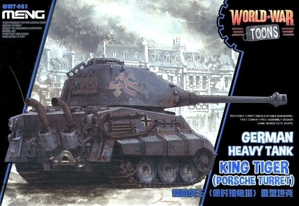 Meng Egg World War Toons King Tiger (Porsche Turret) German Heavy Tank WWT-003