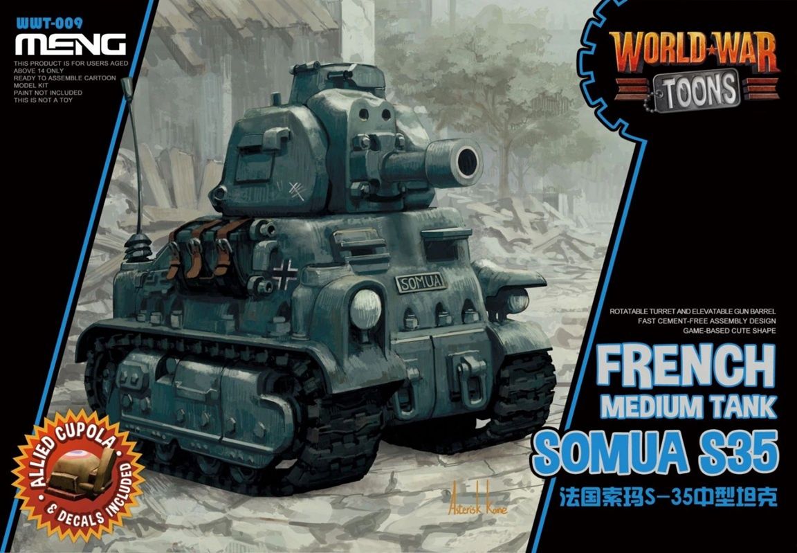 Meng Egg World War Toons Somua S35 French Medium Tank WWT-009