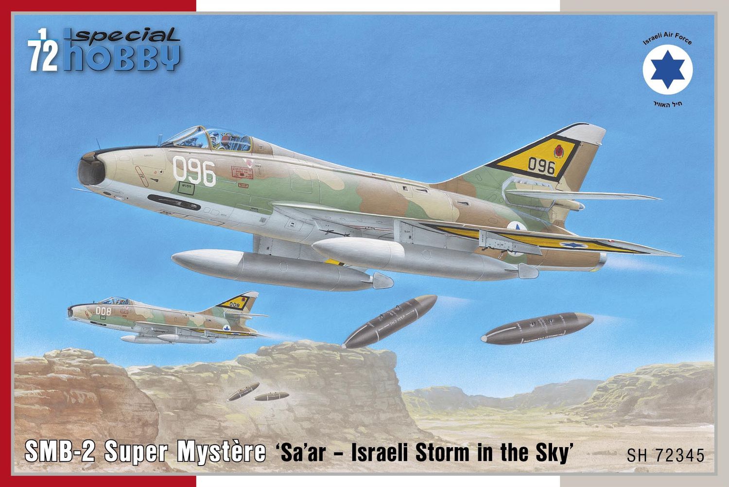 Special Hobby 1/72 SMB-2 Super Mystère &#39;Sa’ar – Israeli Storm in the Sky&#39; 72345