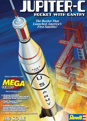 Revell 1/110 Jupiter C Rocket with Gantry 03706