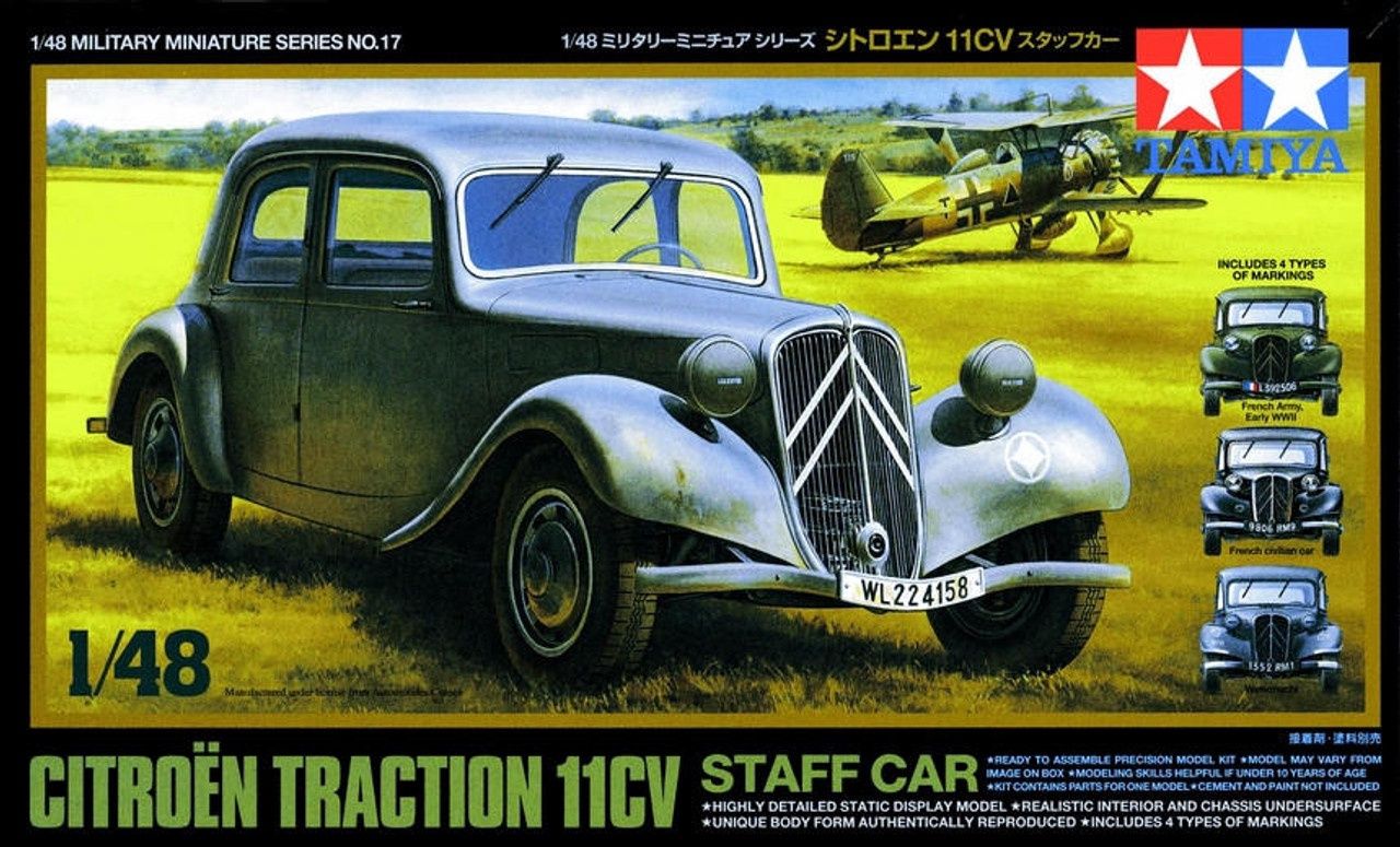Tamiya 1/48 Citroën Traction 11CV staff car 32517